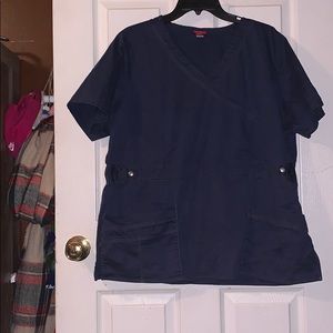 Navy Blue Scrub top